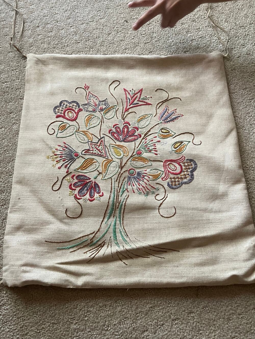 Vintage 70's chair back cover
